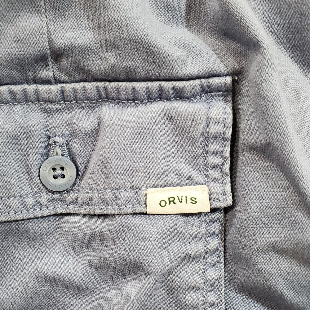 Orvis Women's Pull on Shorts Size Large 1752052 Blue Drawstring - Picture 7 of 10